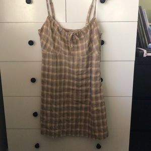 URBAN OUTFITTERS PLAID YELLOW DRESS